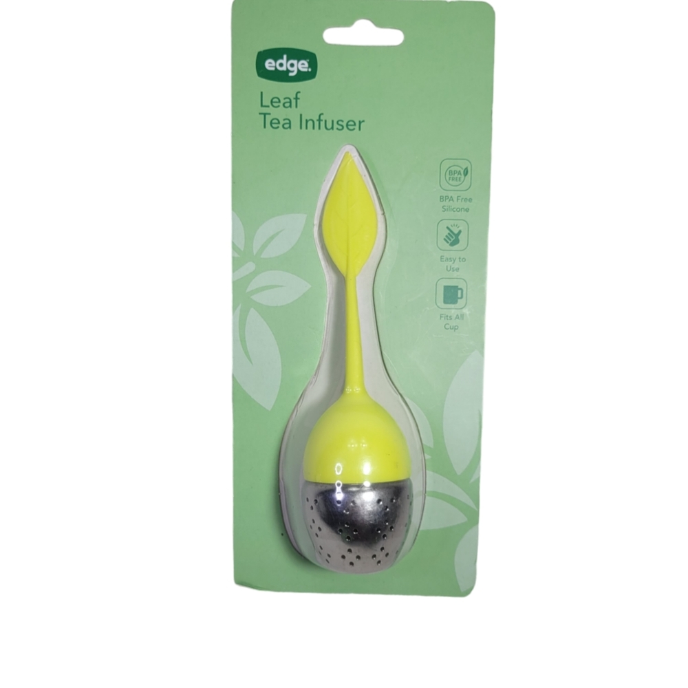 EDGE Leaf Tea infuser- BPA Free Silicone Tea Infuser - Lime Green - New